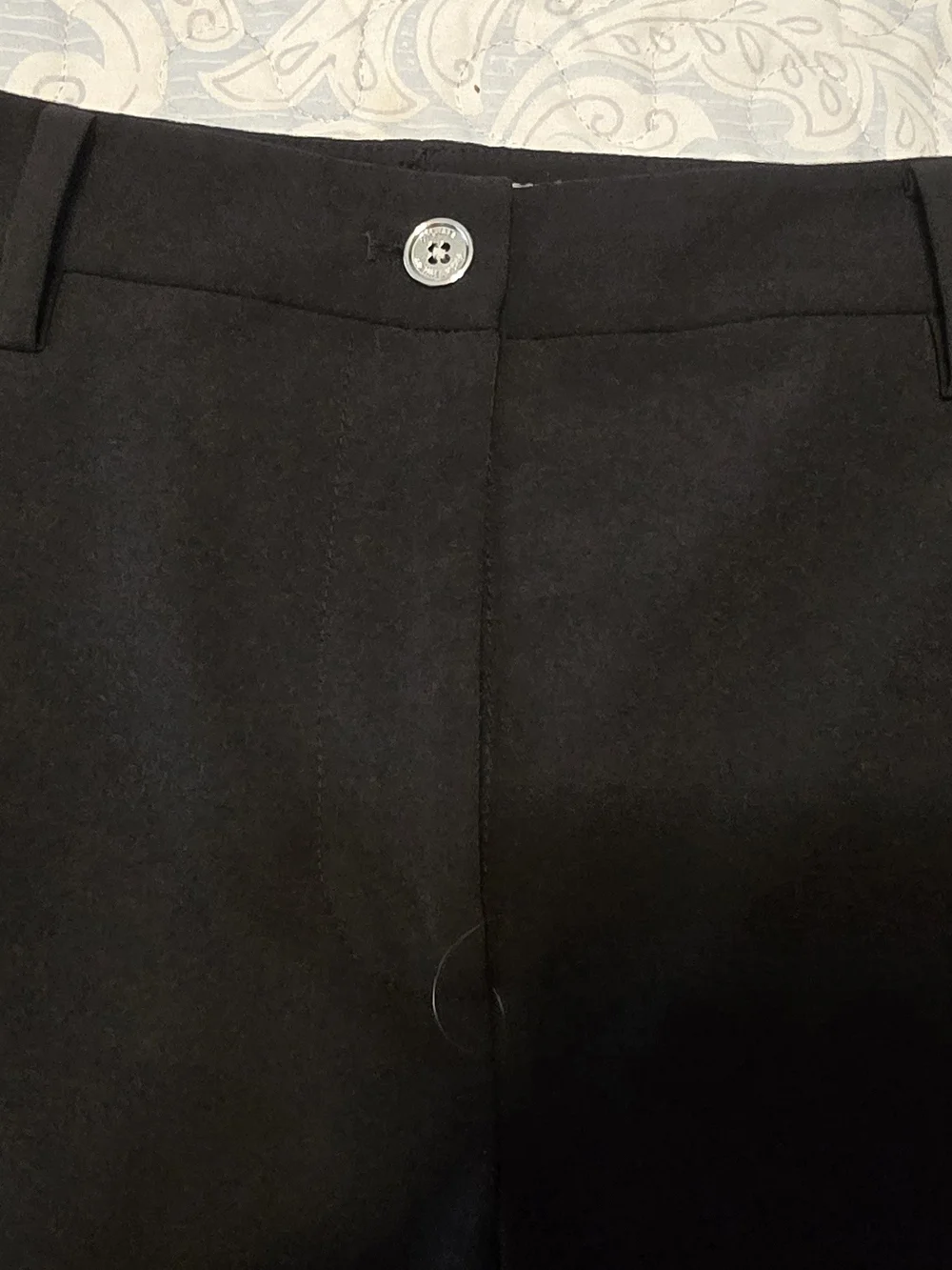 Michael Kors Black Cropped  Pants With Zipper Bottom